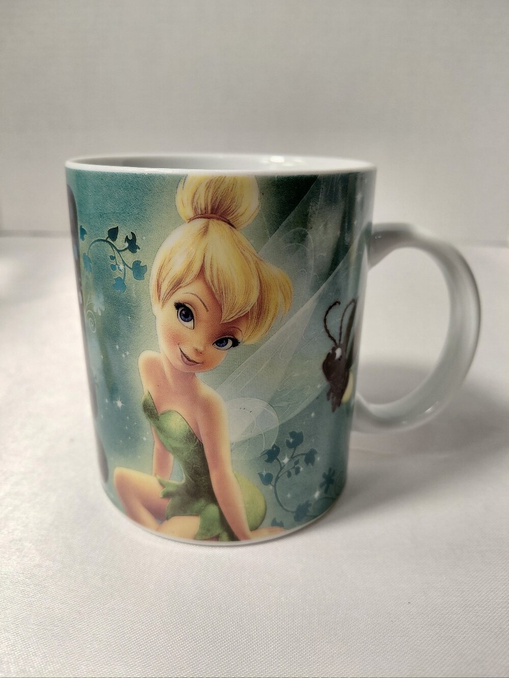 Tinker Bell Blue-Green Character Ceramic Mug By Enesco